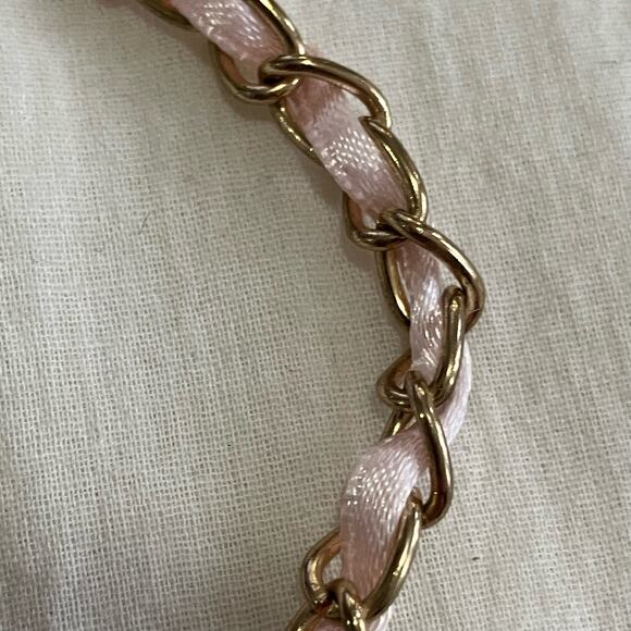 Ribbon laced chain bracelet grunge balletcore - Picture 3 of 4